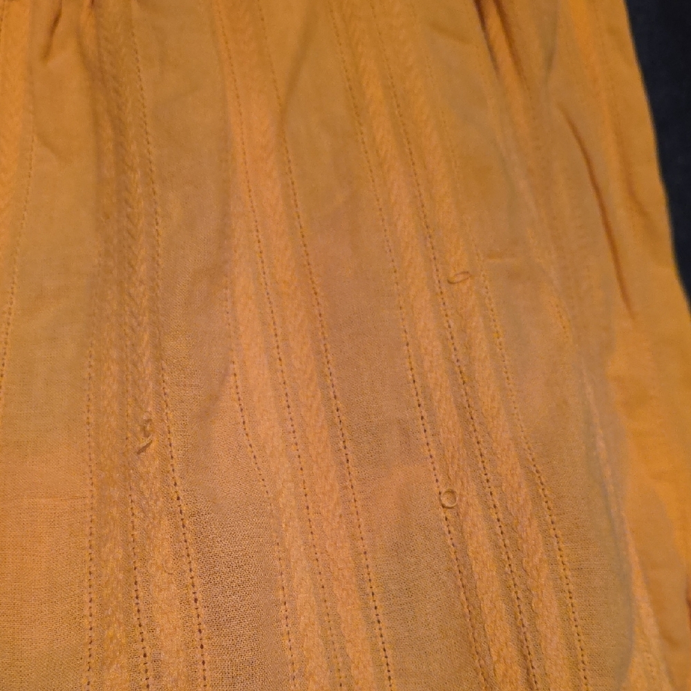 🟢Max Studio Mustard Ruffled Blouse - Picture 3 of 3